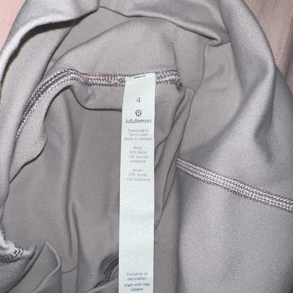 Lululemon Wunder Under Mesh Panel Leggings Gray Size 4